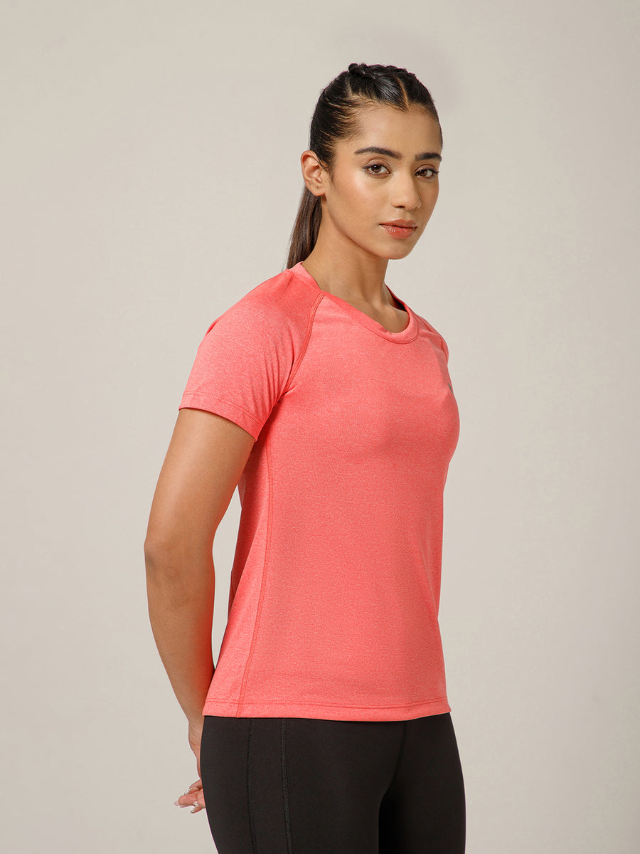Raglan Sleeve T-Shirt Coral