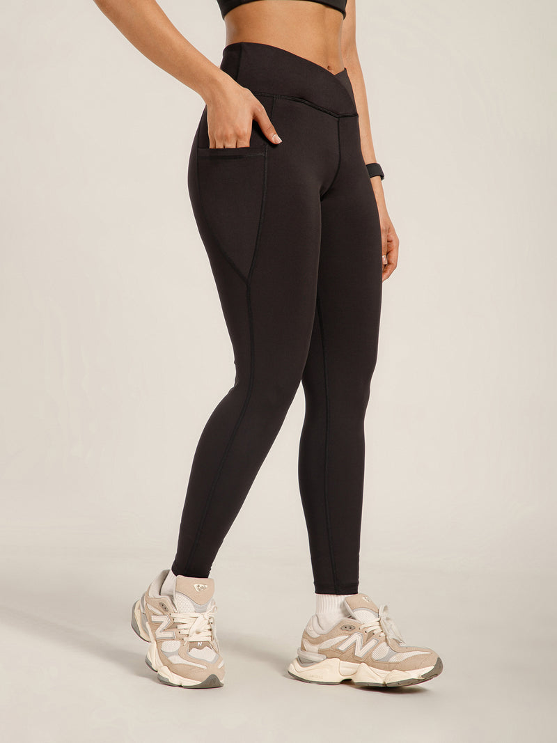 V-Front Legging Black