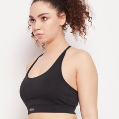 Triangle Apex Sports Bra Black