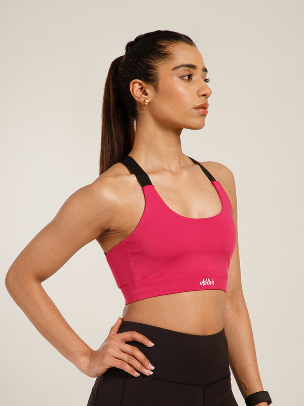 CrossFlex Sports Bra Raspberry Pink