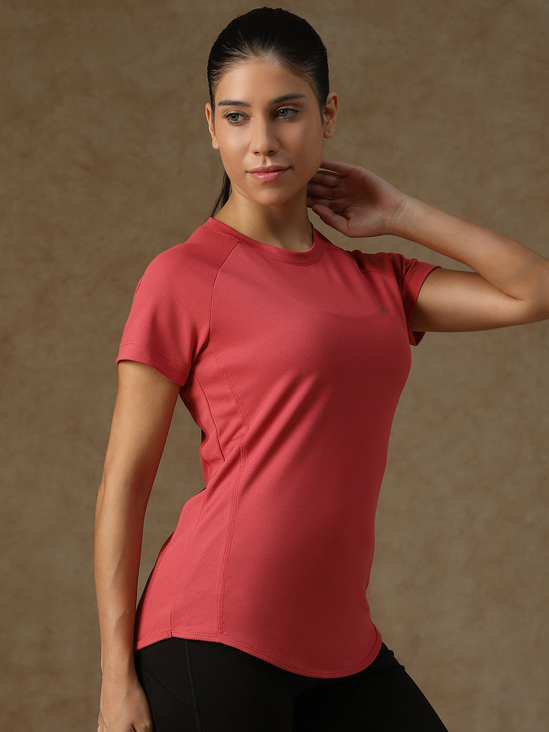 V Panel T-Shirt Pink