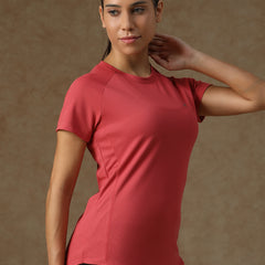 V Panel T-Shirt Pink
