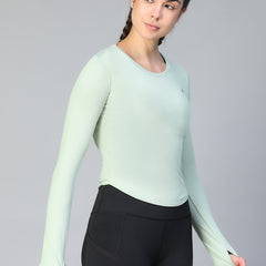 Bodycon Thumbhole T-shirt Olive