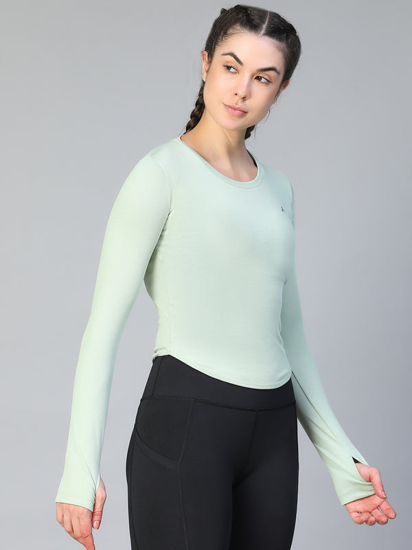 Bodycon Thumbhole T-shirt Olive