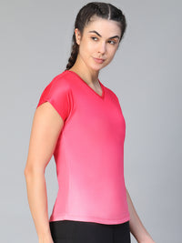 Dual Tone T-Shirt Hot Pink