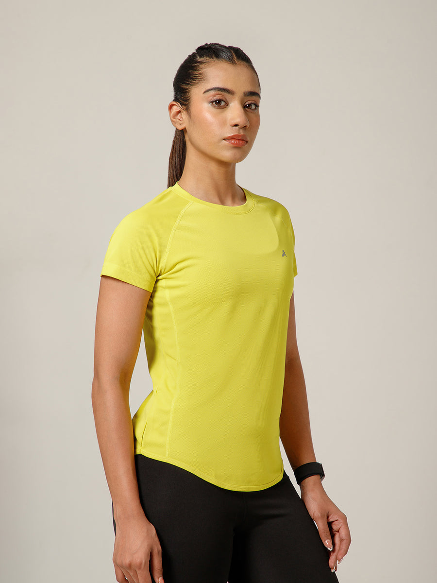 V Panel T-Shirt Lemon