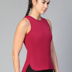 Lunar Shift Tank Top Maroon