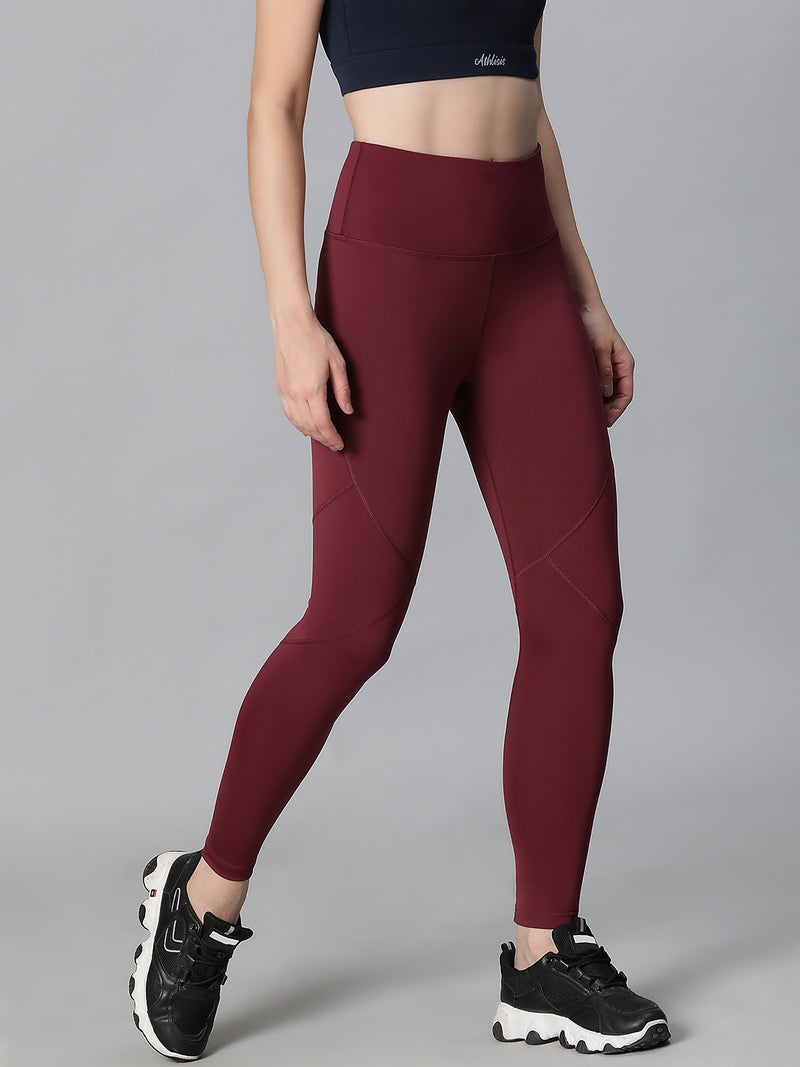 Sangria Stride Legging Maroon