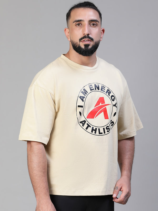 Energy Oversized T-Shirt Beige