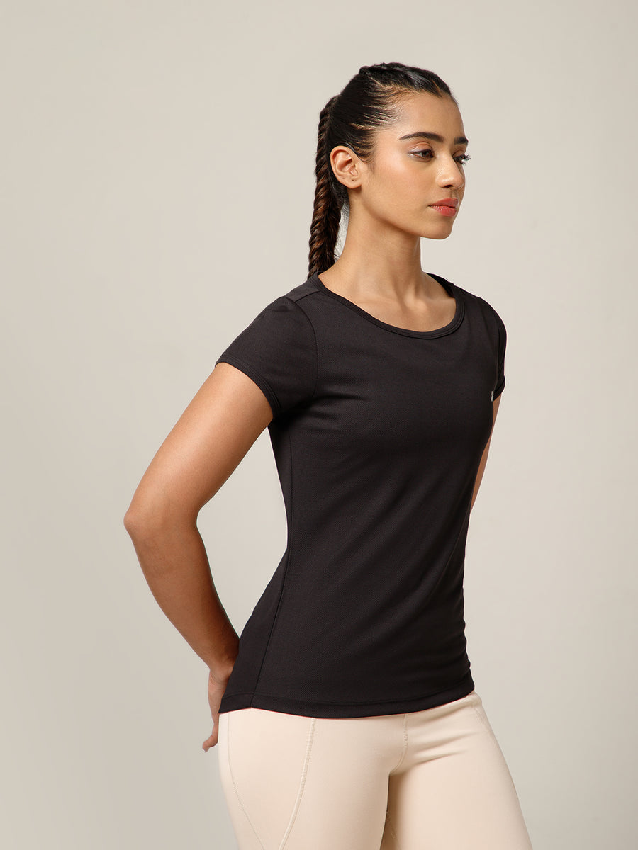 Keyhole T-shirt Black