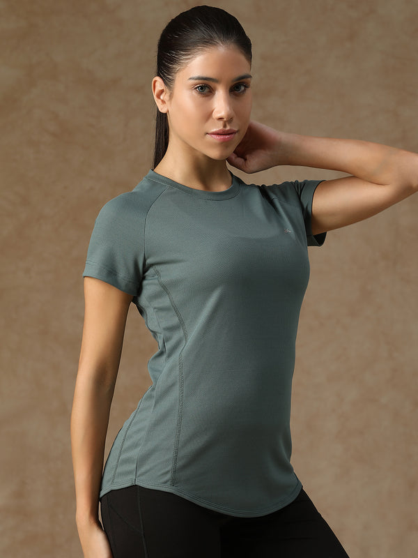 V Panel T-Shirt Grey
