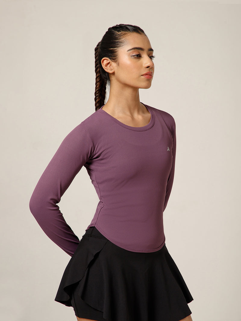 Bodycon Thumbhole T-shirt Dusty Plum