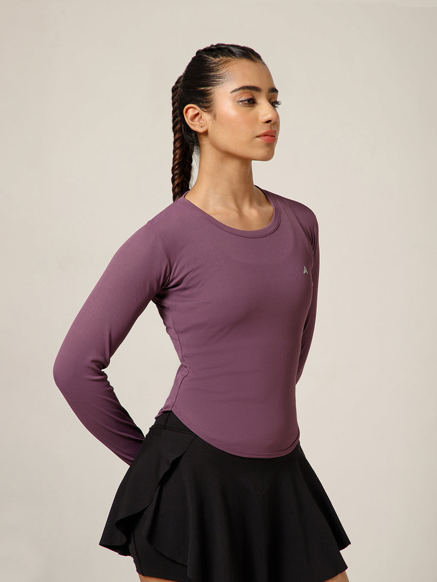 Bodycon Thumbhole T-shirt Dusty Plum