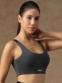U Back Sports Bra Grey