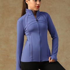 Ergonomic Seam Zip Jacket Purple