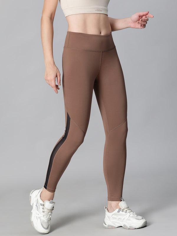 Streamline Panel Legging Tan