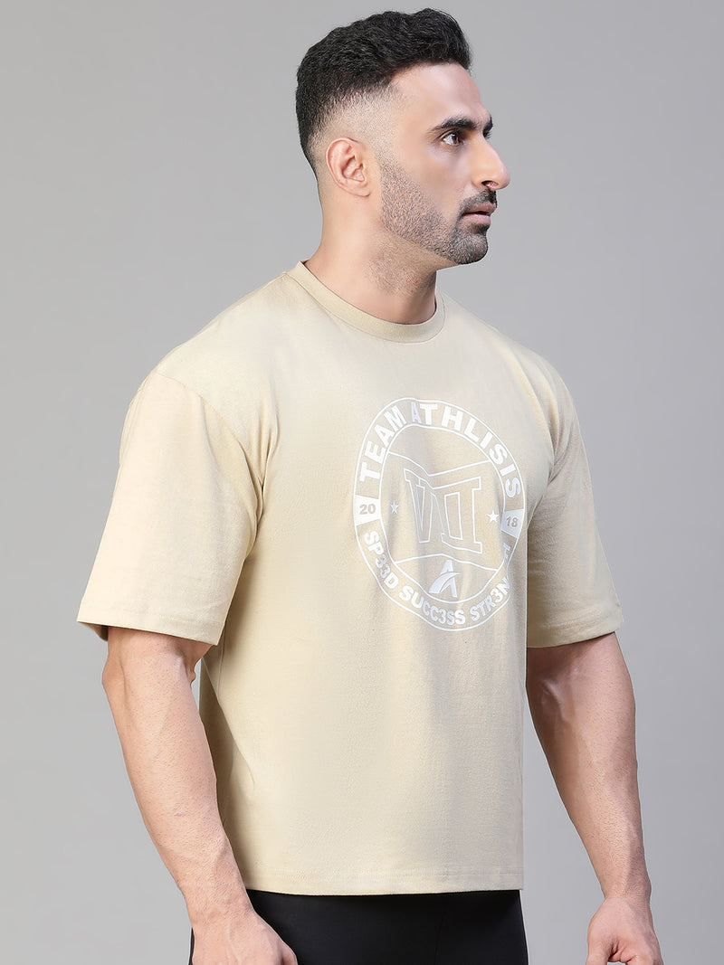 S³ Oversized T-Shirt Beige