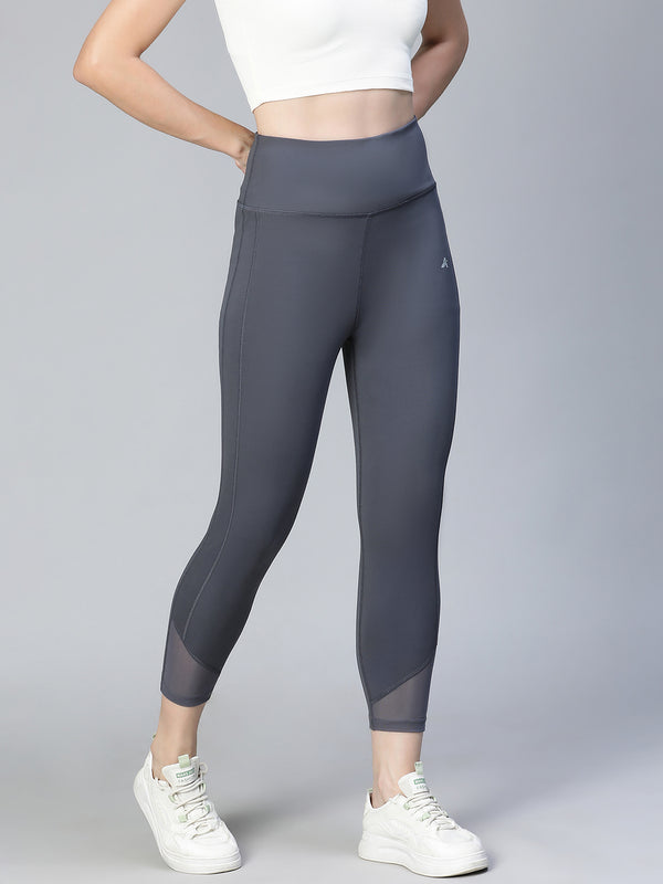 Laser Cut Leggings Gray