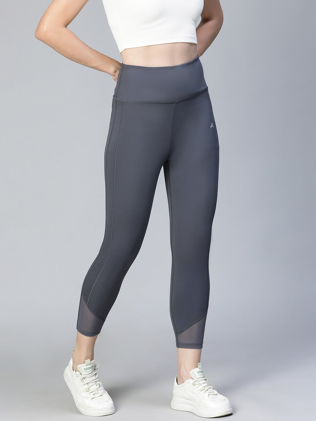 Laser Cut Leggings Gray