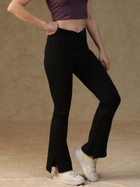 V-Shape Flare Pant Black