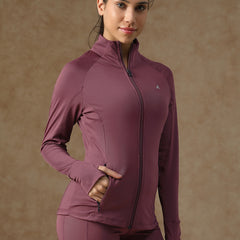 Midriff Crop Jacket Mauve