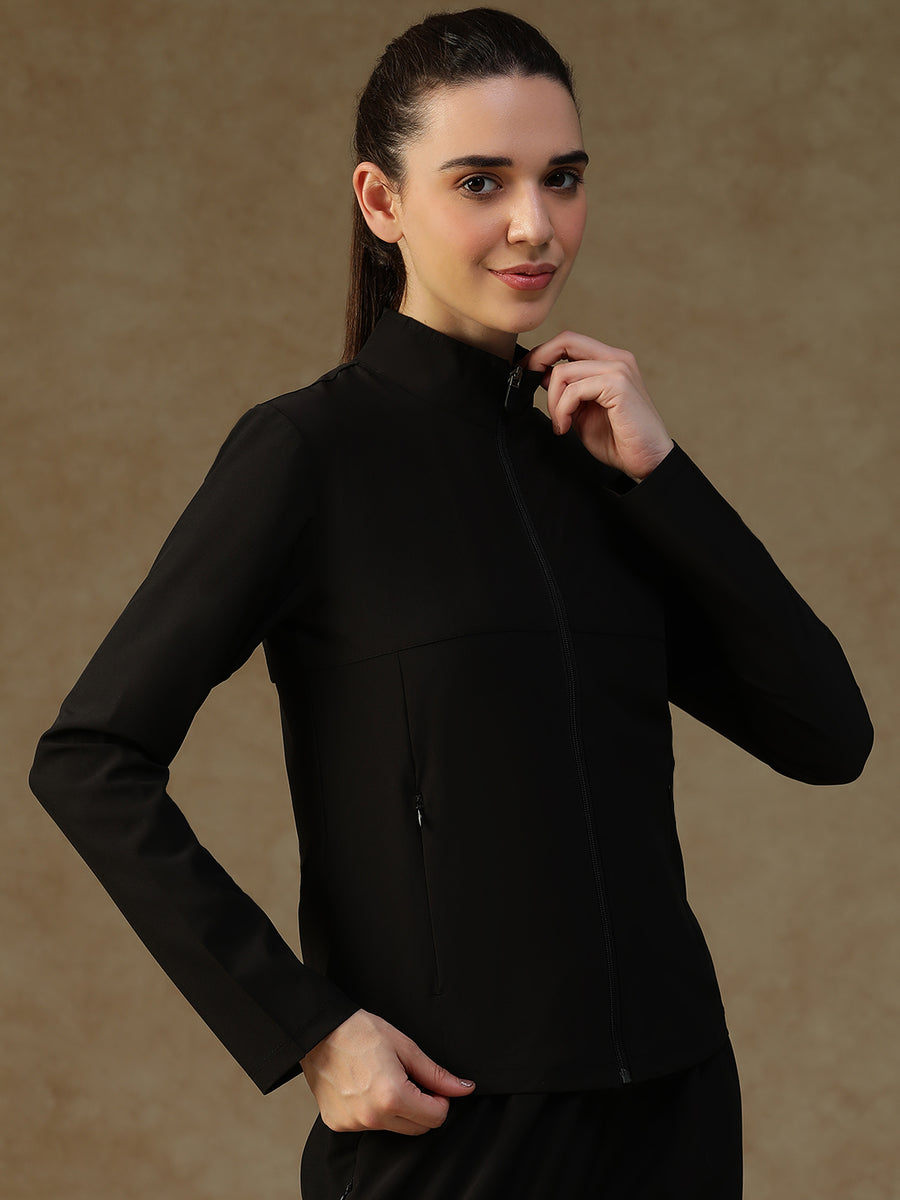 NS Staple Zip Jacket Black