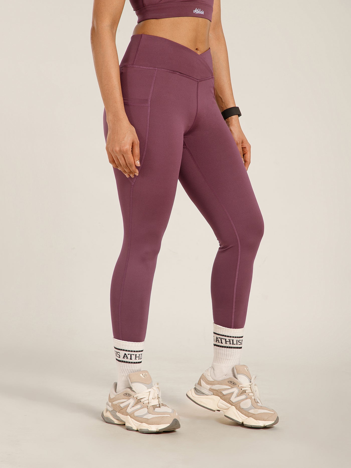 V-Front Legging Mauve