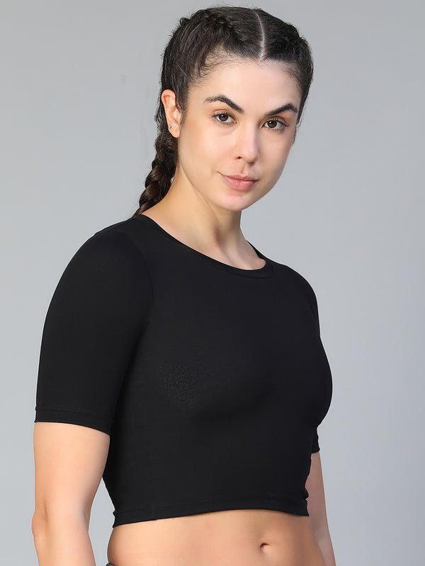 Essential Crop Top Brown