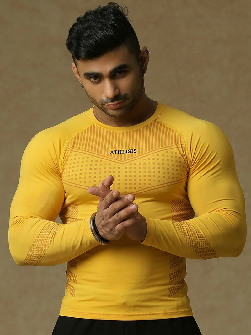808 Compression T-Shirt Yellow