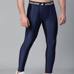 Nylon Basic Compression Tights Blue
