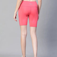 Pink Mid Waist Fitness Shorts Athlisis Sports