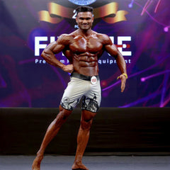 White Flames Men's Physique Shorts