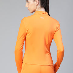 Sculpt Crop Jacket Orange