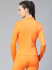 Sculpt Crop Jacket Orange
