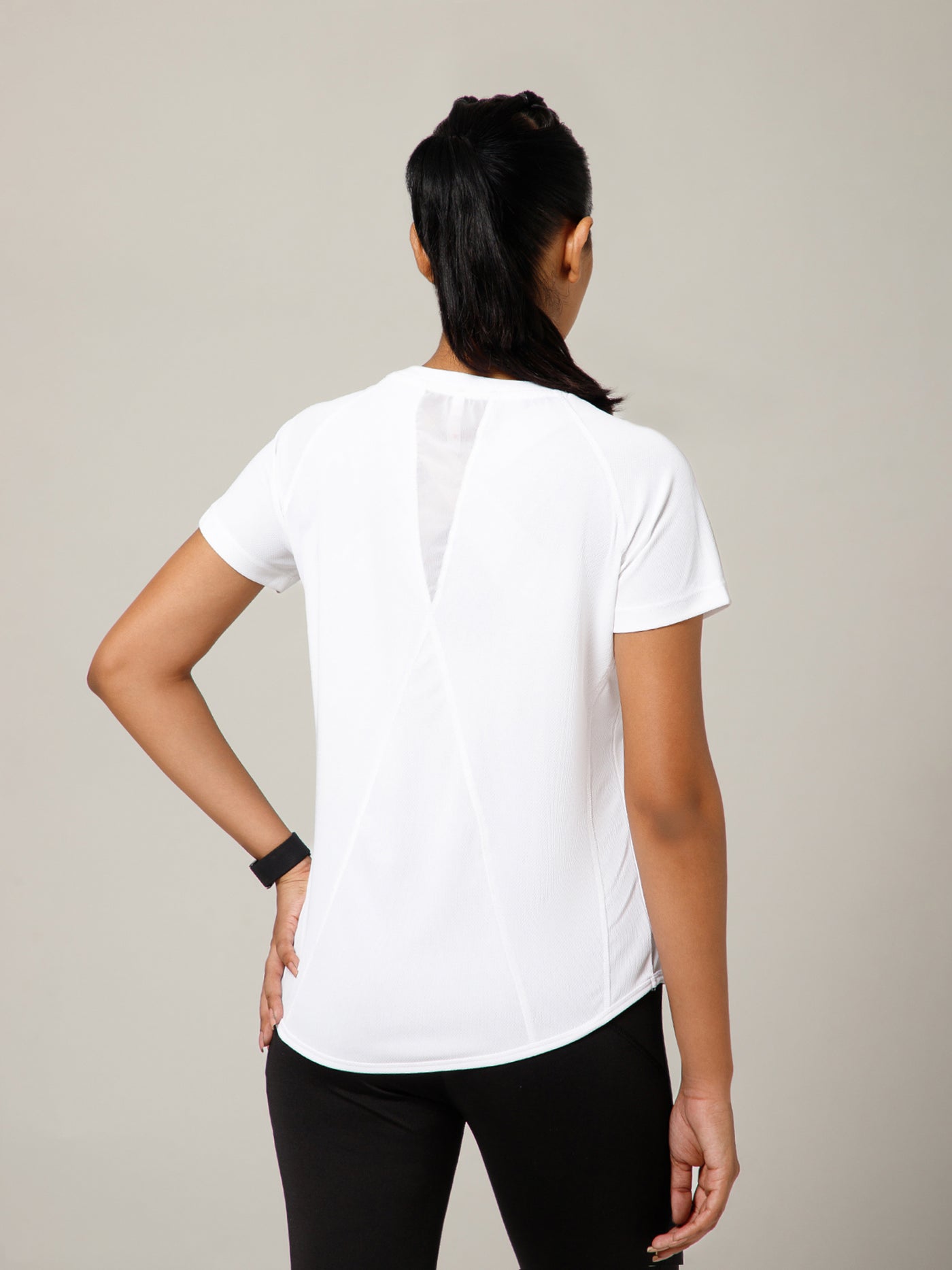 V Panel T-Shirt White