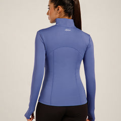 Defined Seam Zip Jacket Purple