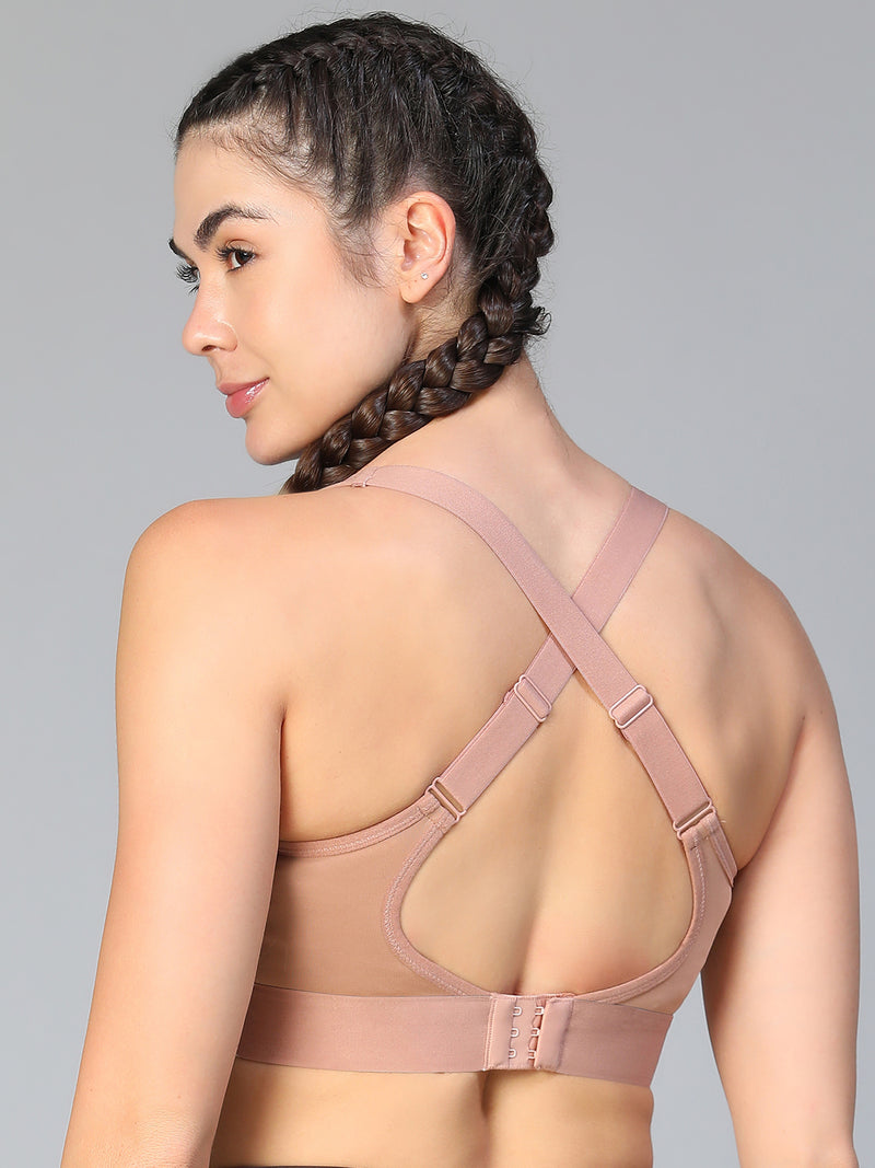 Ruched Sports Bra Skin