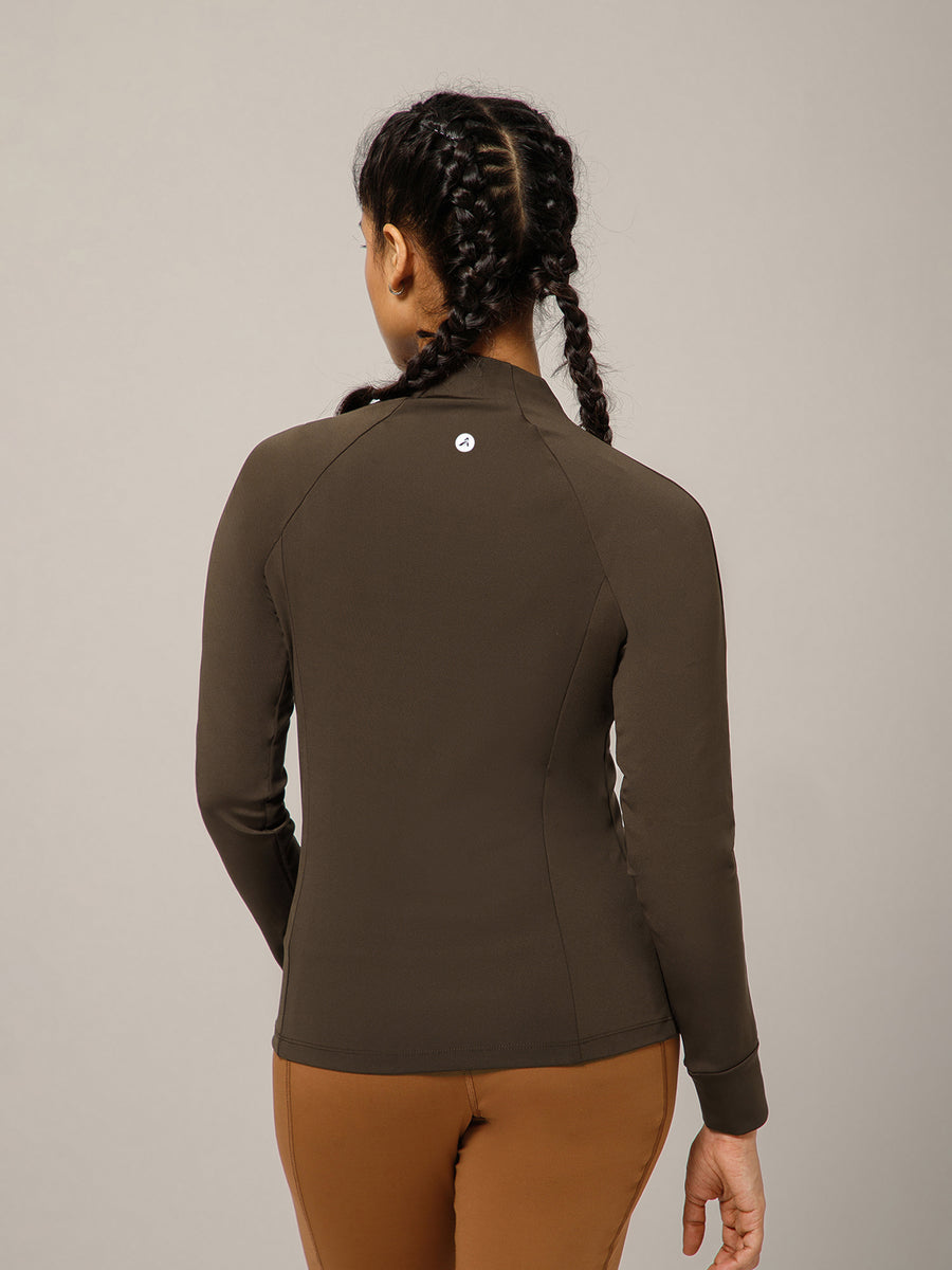 Linea Collarless Jacket Espresso Brown