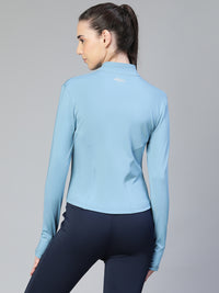 Sculpt Crop Jacket Ice Blue