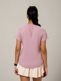 V Panel T-Shirt Lavender