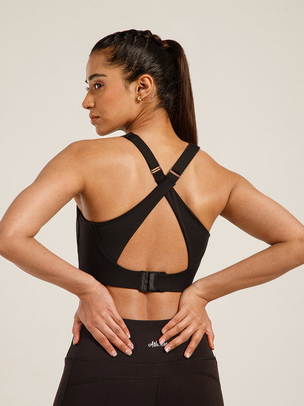 Define Crossback Bra Black