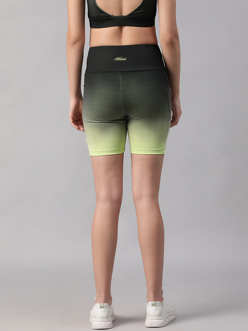 Dual Tone Shorts Green