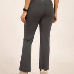Defined Seam Flare Pant Grey