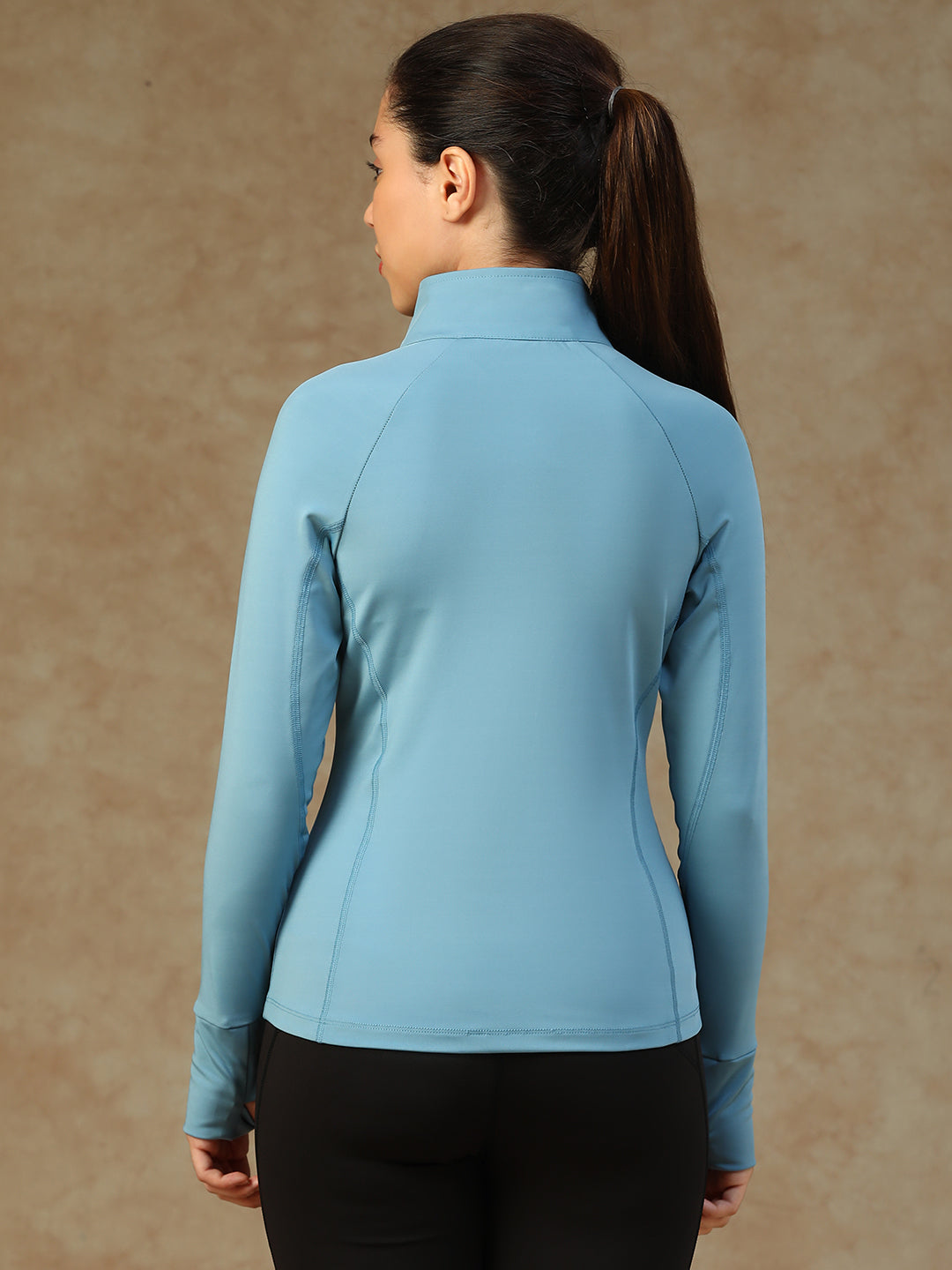 Midriff Crop Jacket Ice Blue