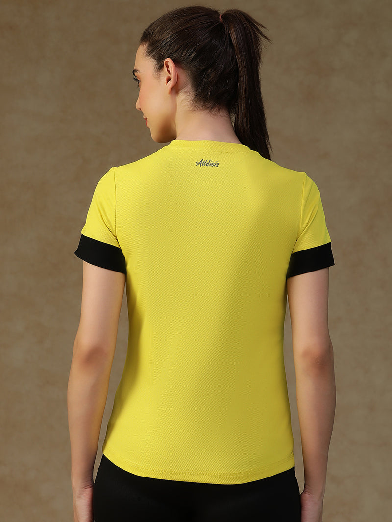 Contrast Tone T-Shirt Yellow