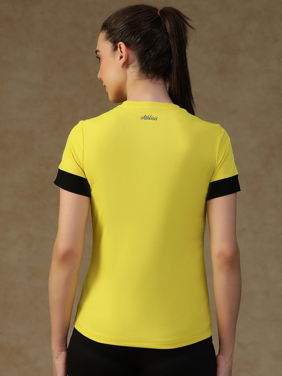 Contrast Tone T-Shirt Yellow