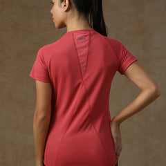 V Panel T-Shirt Pink
