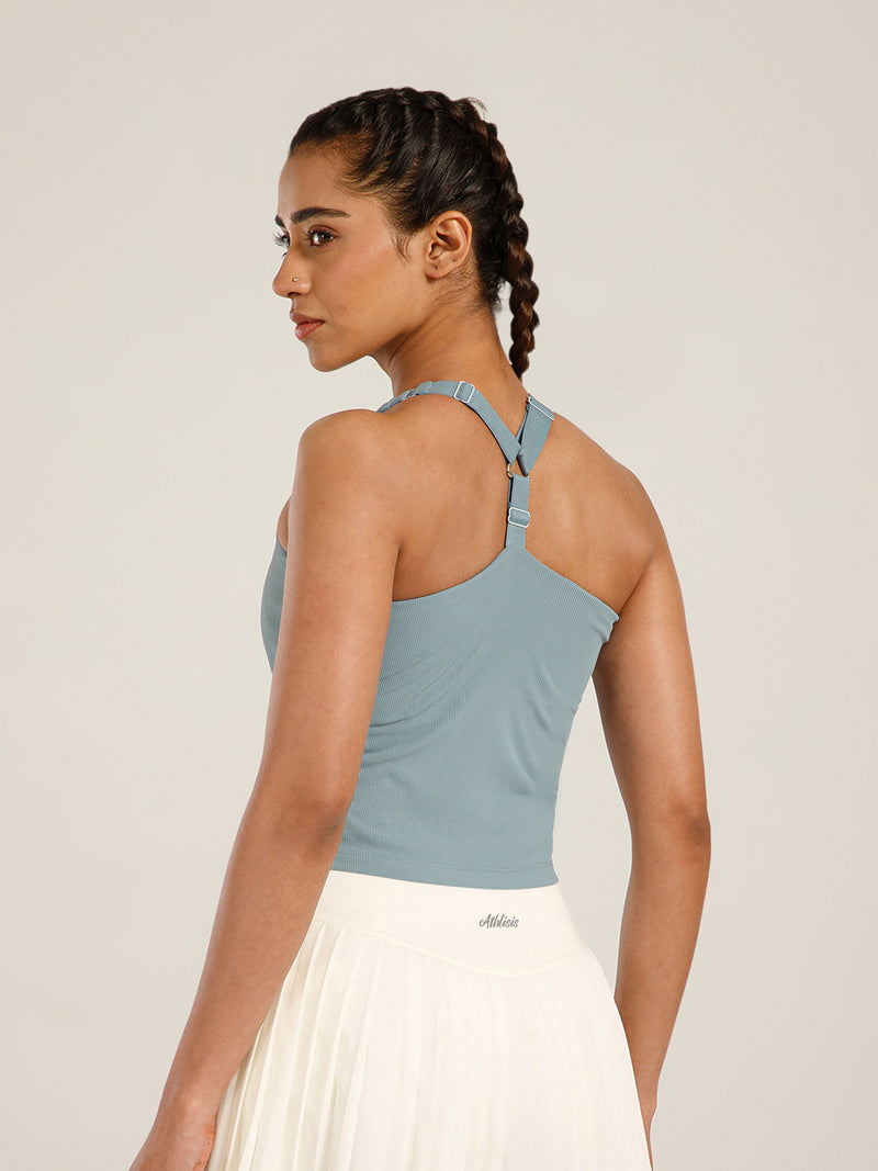Built In Bra Y Adjustable Top Ice Blue