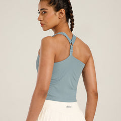 Built In Bra Y Adjustable Top Ice Blue