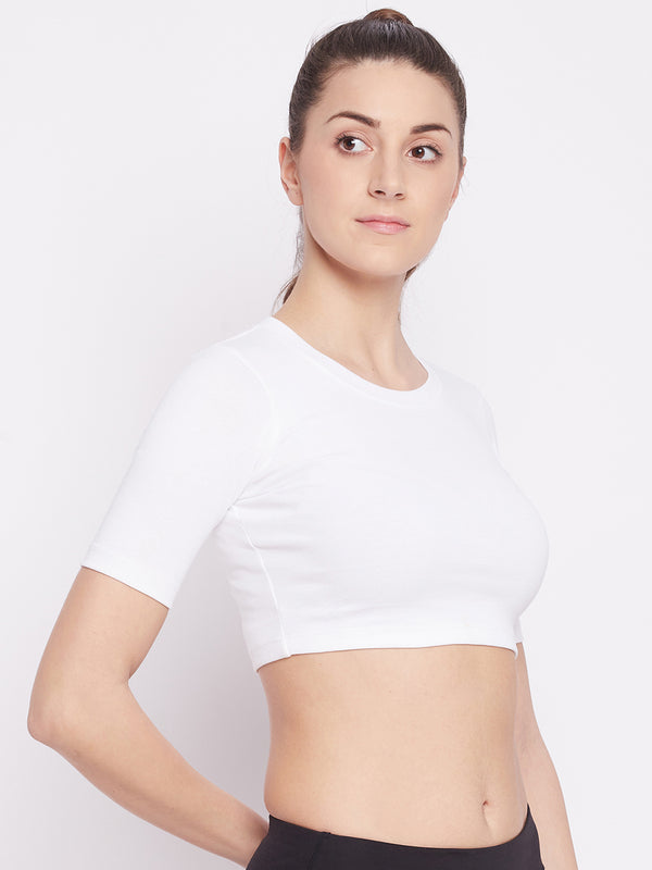 Everyday Cropped Tee White
